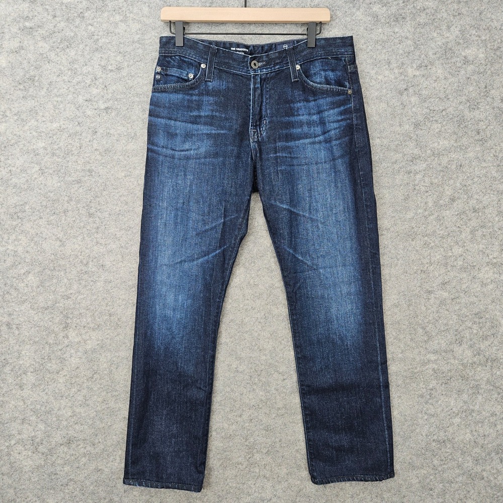 AG Adriano Goldschmied The Graduate Jeans Men 30x34 Dark Wash Tailored Leg Denim